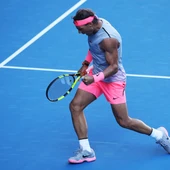 Rafa Nadal celebra un punto ganado ante Mayer Rafa Nadal celebra un punto ganado ante Mayer