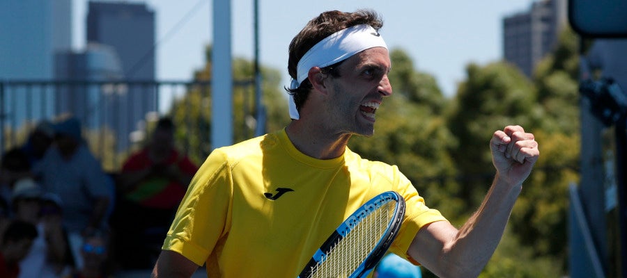Albert Ramos celebra un punto en el Open de Australia Albert Ramos celebra un punto en el Open de Australia