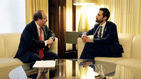 Miquel Iceta y Roger Torrent