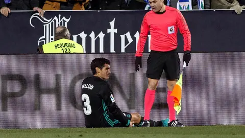 Vallejo, lesionado en el partido de Copa ante el Leganés Vallejo, lesionado en el partido de Copa ante el Leganés
