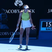 Muguruza se desespera tras un punto Muguruza se desespera tras un punto