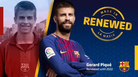 Piqué, renovado hasta 2022 Piqué, renovado hasta 2022