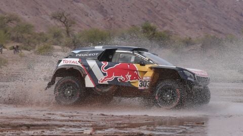 Carlos Sainz, en la etapa del Dakar.