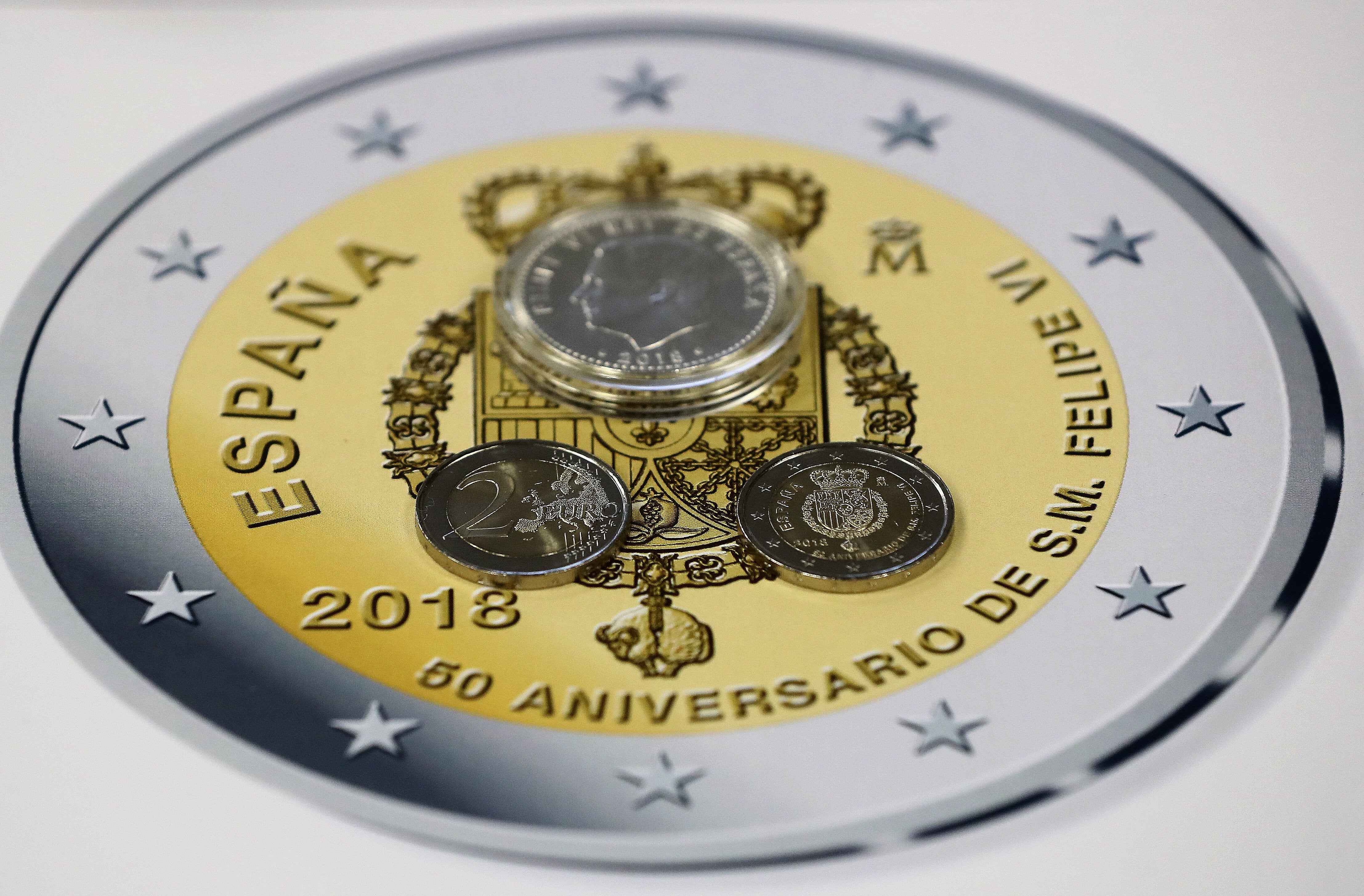 La moneda por el 50 cumpleaños del Rey empezará a circular a mitad de febrero La moneda por el 50 cumpleaños del Rey empezará a circular a mitad de febrero