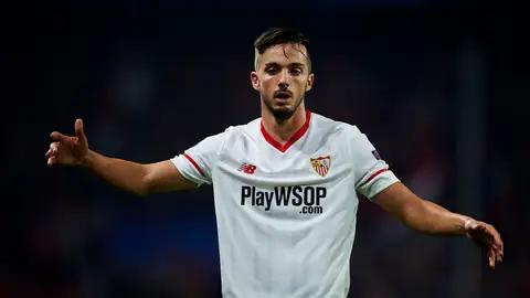 Pablo Sarabia, en un partido con el Sevilla Pablo Sarabia, en un partido con el Sevilla