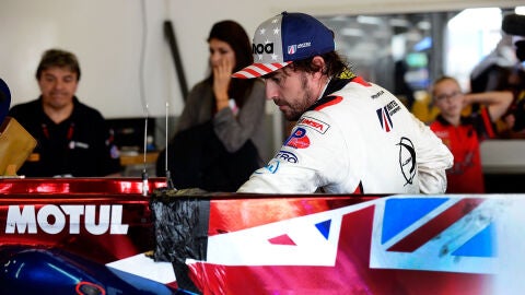 Fernando Alonso, en la ciudad de Daytona Beach