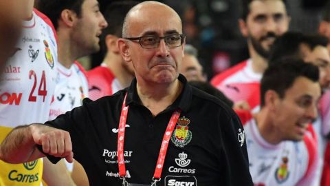 El seleccionador espa&ntilde;ol de balonmano, Jordi Rivera.