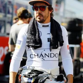 Fernando Alonso en el paddock Fernando Alonso en el paddock