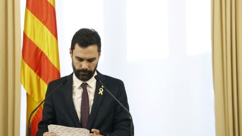 El presidente del Parlament, Roger Torrent