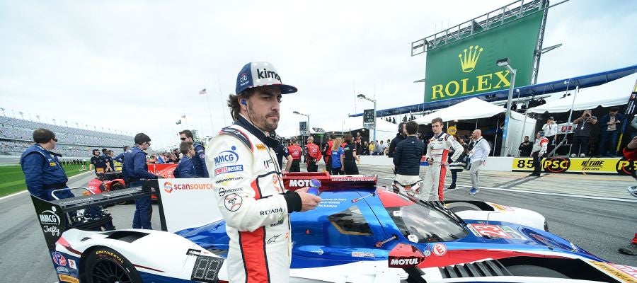 Fernando Alonso, durante las 24 horas de Daytona Fernando Alonso, durante las 24 horas de Daytona