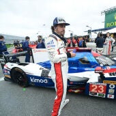 Fernando Alonso, durante las 24 horas de Daytona