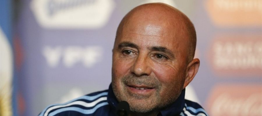 El seleccionador de Argentina, Jorge Sampaoli. El seleccionador de Argentina, Jorge Sampaoli.