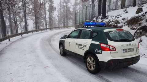 Nevada en el Pico de Las Nieves, Gran Canaria