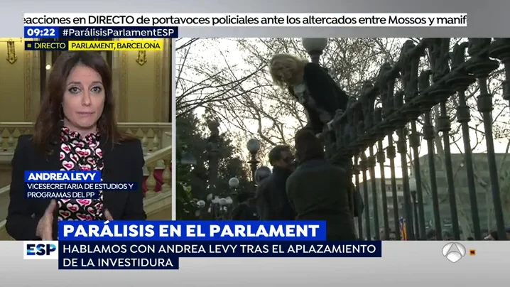 Andrea Levy, en Espejo Público Andrea Levy, en Espejo Público