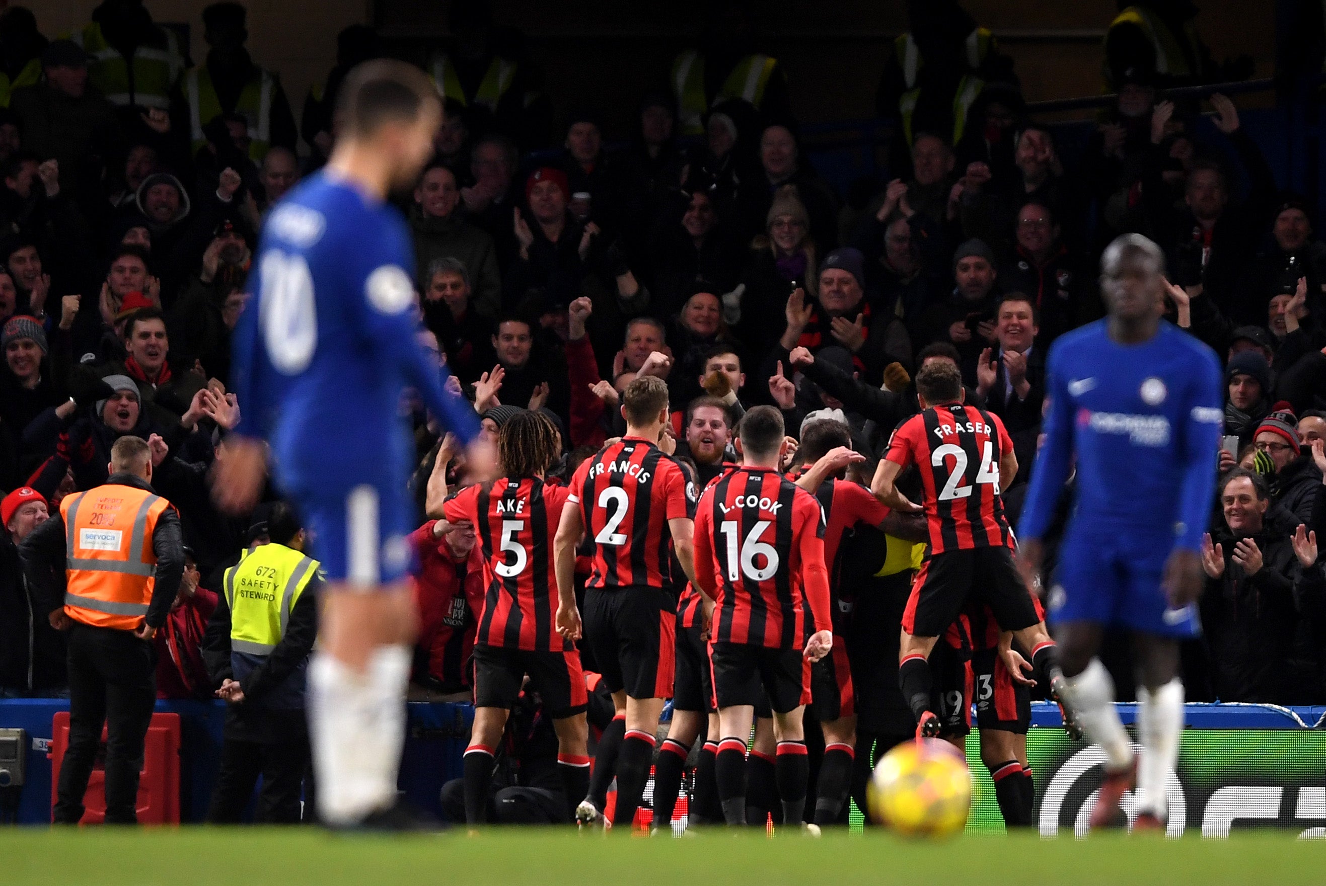 El Bournemouth golea al Chelsea en Stamford Bridge El Bournemouth golea al Chelsea en Stamford Bridge