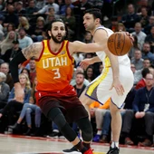 Ricky Rubio, en acción ante los Warriors Ricky Rubio, en acción ante los Warriors