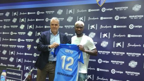 Ideye, nuevo jugador del M&aacute;laga CF