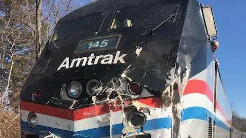 El tren que ha sufrido un accidente en Estados Unidos El tren que ha sufrido un accidente en Estados Unidos
