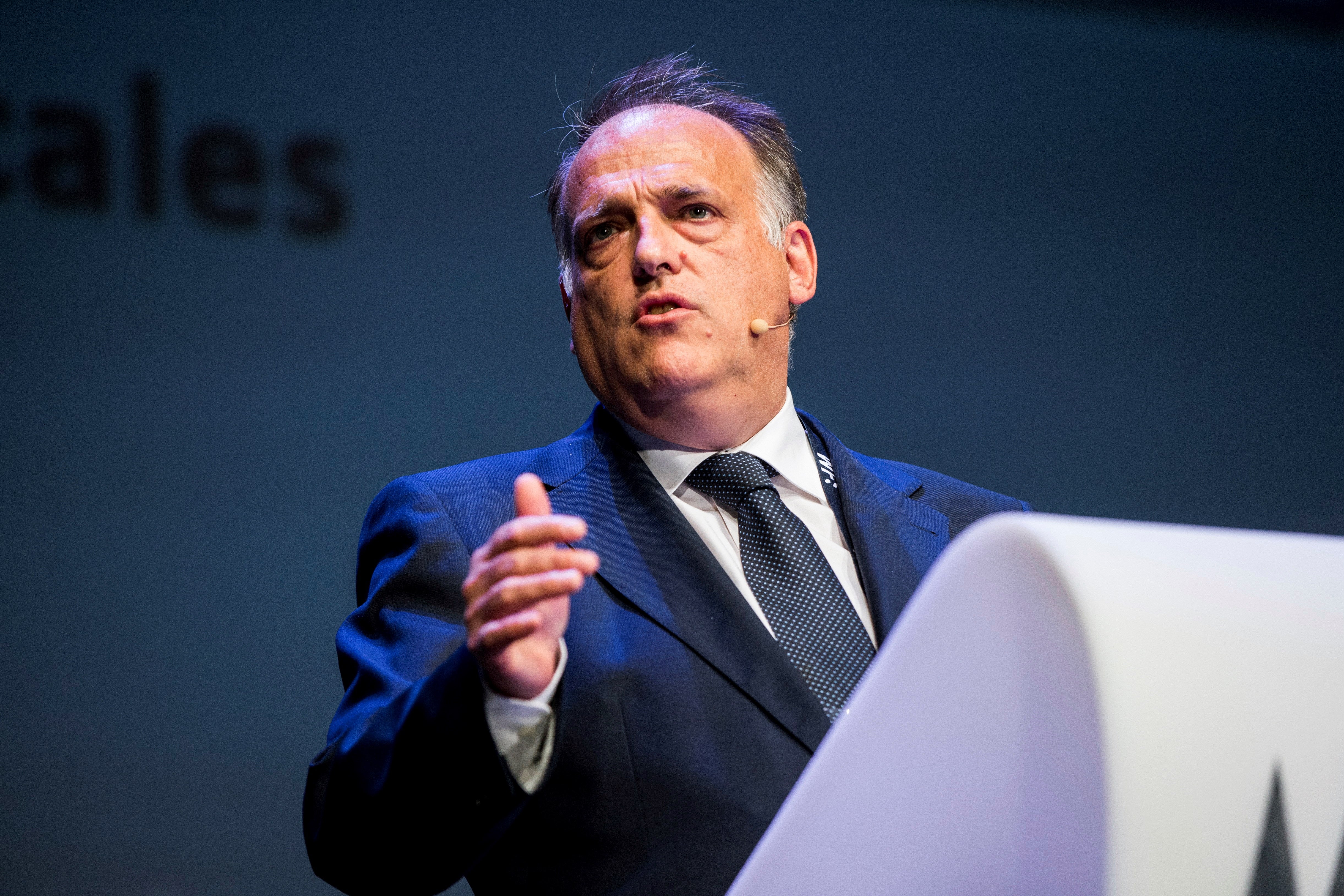 Javier Tebas: "Valoré positivamente marcharme a Italia porque la oferta económica era muy importante" Javier Tebas: "Valoré positivamente marcharme a Italia porque la oferta económica era muy importante"
