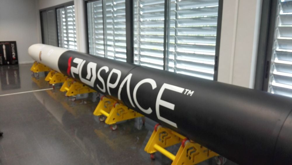 Maqueta del cohete de la compañía PLD Space