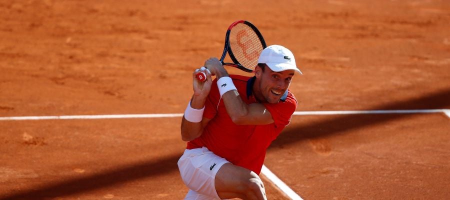 Roberto Bautista, durante su partido contra Cameron Norrie Roberto Bautista, durante su partido contra Cameron Norrie