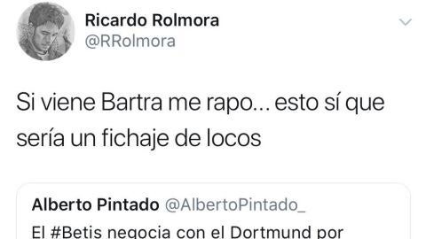 El tweet del aficionado