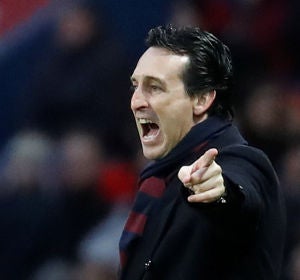 Unai Emery, durante un partido del PSG Unai Emery, durante un partido del PSG