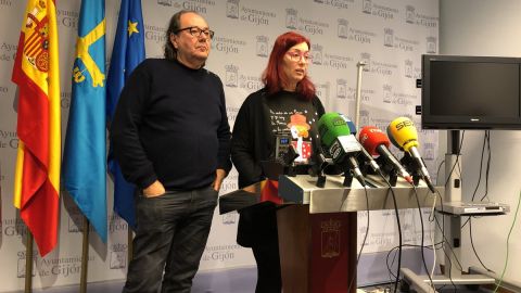 Rueda de prensa en el Ayuntamiento de Gij&oacute;n