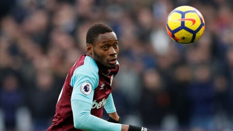 Sakho, durante un partido con el West Ham