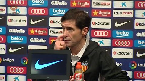 Marcelino, sobre el arbitraje ante el Bar&ccedil;a: "Me hubiera gustado competir de otra forma"