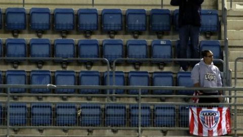 Jos&eacute; Rodr&iacute;guez, aficionado del Lugo en el Carranza