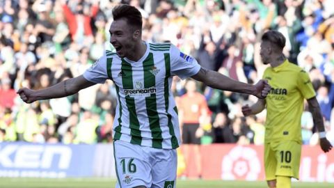 El jugador del Betis, Lorenzo Mor&oacute;n