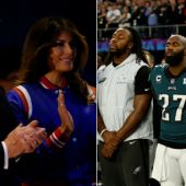 Trump pidió "respeto" por el himno y la bandera de Estados Unidos