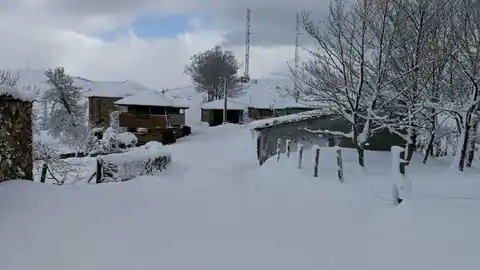 La nieve en Cangas del Narcea Nieve en Asturias