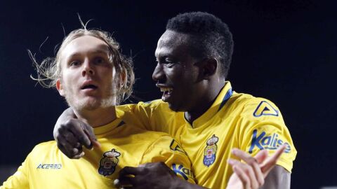 Halilovic celebra su gol al M&aacute;laga. 