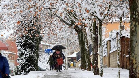  Fr&iacute;o y nieve en la ciudad de Teruel