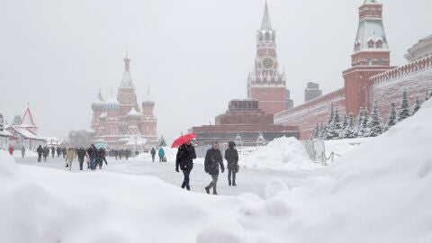 La 'nevada del siglo' en Mosc&uacute;