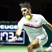Roger Federer, en acción en el torneo de Rotterdam Roger Federer, en acción en el torneo de Rotterdam