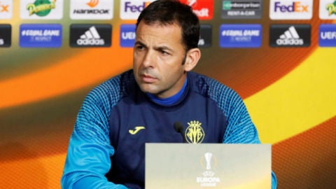 El entrenador del Villarreal CF, Javier Calleja.