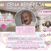 Cena Benéfica Investigación Cáncer Infantil Viernes 2 de Marzo Cena Benéfica Investigación Cáncer Infantil Viernes 2 de Marzo