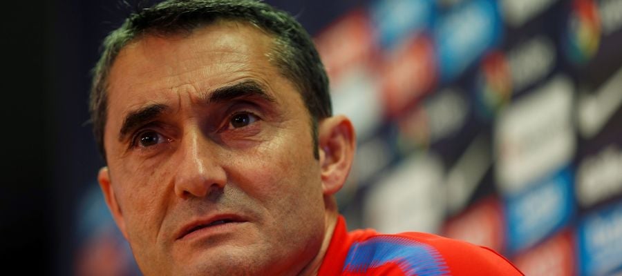 Ernesto Valverde, en rueda de prensa Ernesto Valverde, en rueda de prensa