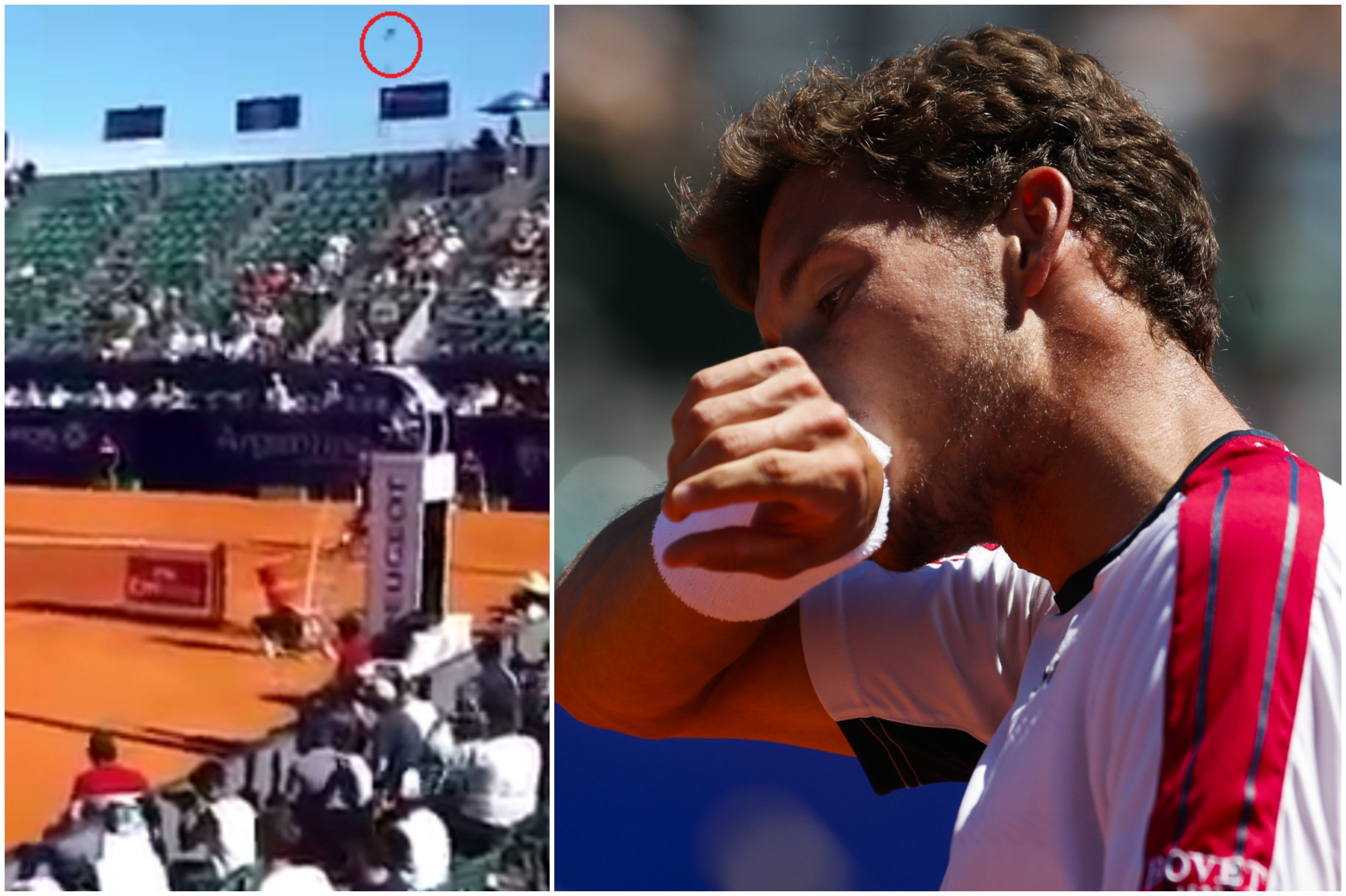 Carreño pierde los papeles tras caer derrotado y tira la raqueta a la grada Carreño pierde los papeles tras caer derrotado y tira la raqueta a la grada