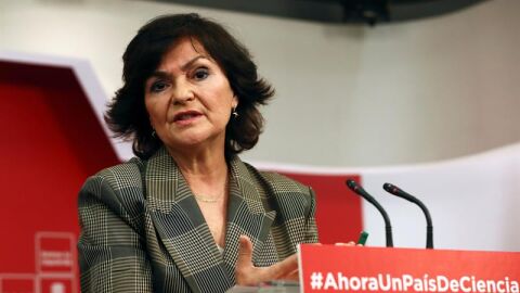 La Secretaria de &Aacute;rea de Igualdad de la CEF-PSOE, Carmen Calvo