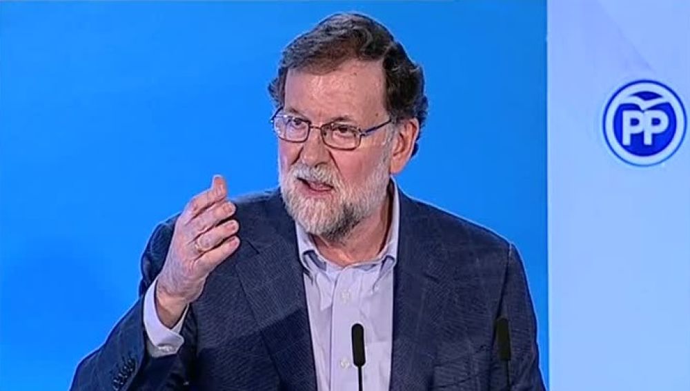 Mariano Rajoy, durante el acto del PP en Elche