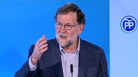 Mariano Rajoy, durante el acto del PP en Elche