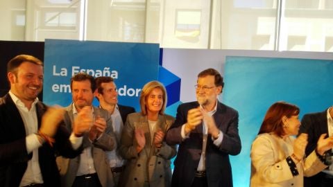 Mariano Rajoy a su llegada al centro de congresos de Elche