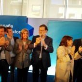 Mariano Rajoy a su llegada al centro de congresos de Elche