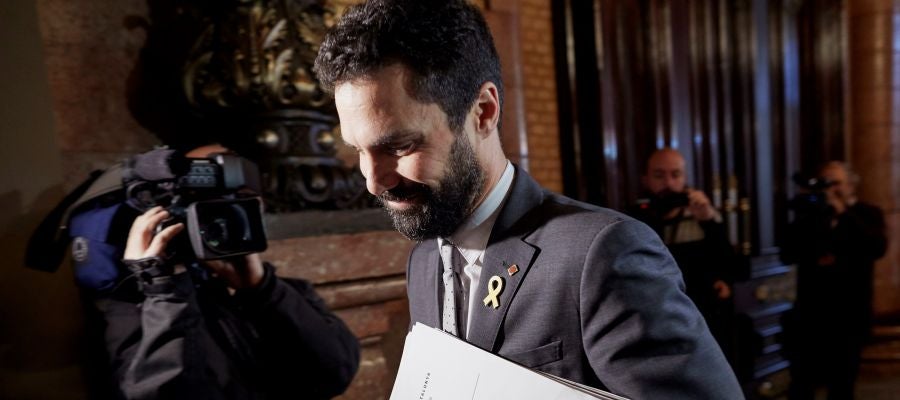 El presidente de la cámara catalana, Roger Torrent El presidente de la cámara catalana, Roger Torrent