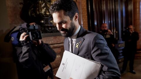 El presidente de la c&aacute;mara catalana, Roger Torrent