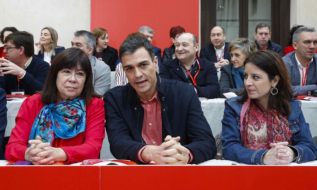 Sánchez marca al PSOE el reto de ser la primera fuerza política en 2019 Sánchez marca al PSOE el reto de ser la primera fuerza política en 2019